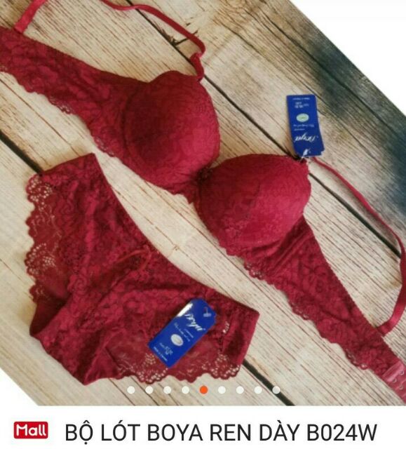 B029♥️ Shop Uy Tín ♥️ [Đồ Lót Nữ] Bộ Đồ Lót Ren Boya Siêu Độn 5cm Chính Hãng mút dày | BigBuy360 - bigbuy360.vn