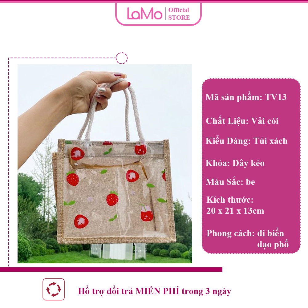 Túi cói mini mẫu mới, túi cói nhựa trong suốt