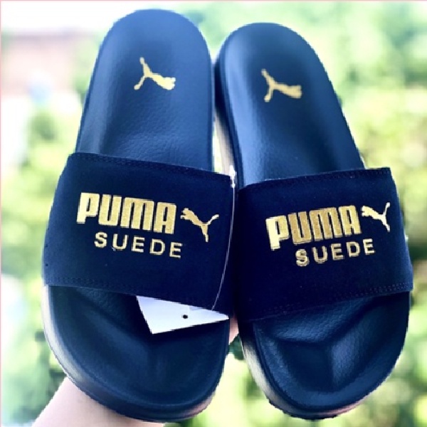 Dép 𝗣𝗨𝗠𝗔 Da Lộn Quai Ngang Nam Nữ Chữ Dệp Nỗi Siêu Êm Hot Trend