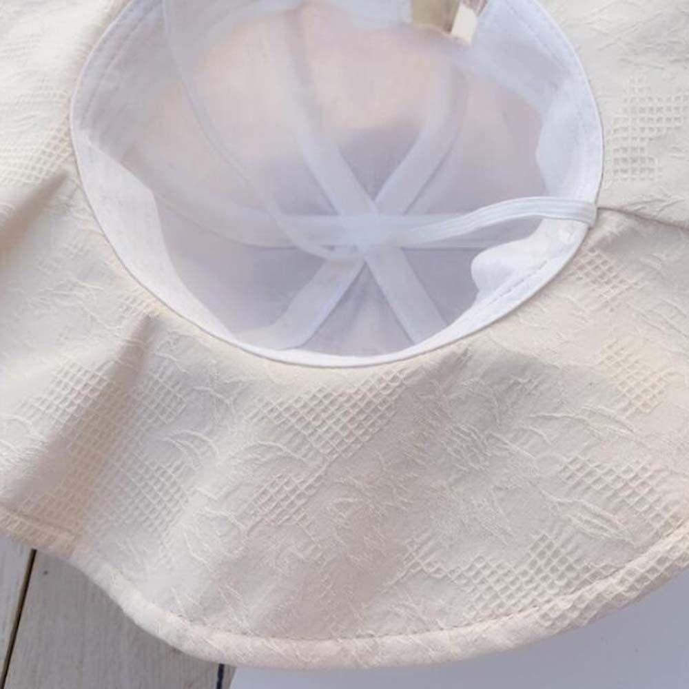 Mũ Rộng Vành Cotton Thắt Nơ Nhiều Màu Sắc Xinh Xắn Cho Bé Gái
