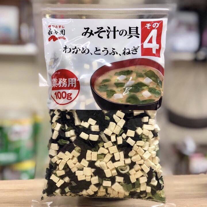 Rong biển đậu hũ khô Nagaya 100g - Rong biển wakame đậu phụ khô gói 100g. Date 06/2024