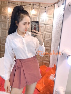 Chân váy đắp chéo - Váy quần (Ảnh thật)