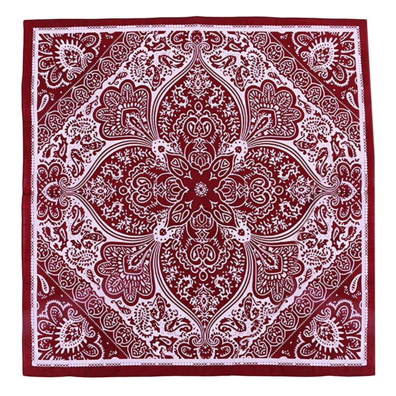 Khăn Trùm Đầu 58x58cm In Họa Tiết Hoa Phong Cách Bohemian
