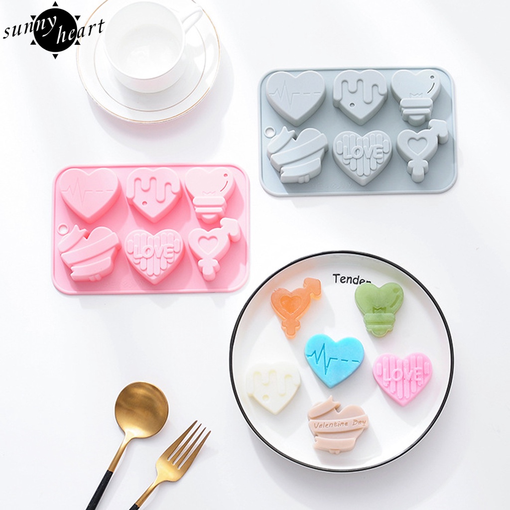 Khuôn làm bánh socola lâu trôi chịu nhiệt chủ đề Valentine