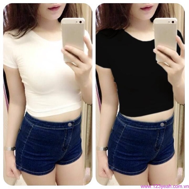 Áo croptop cộc tay