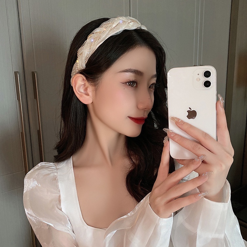 Băng Đô Đính Đá Lấp Lánh Phong Cách Mùa Hè Mới 2022 Cho Nữ