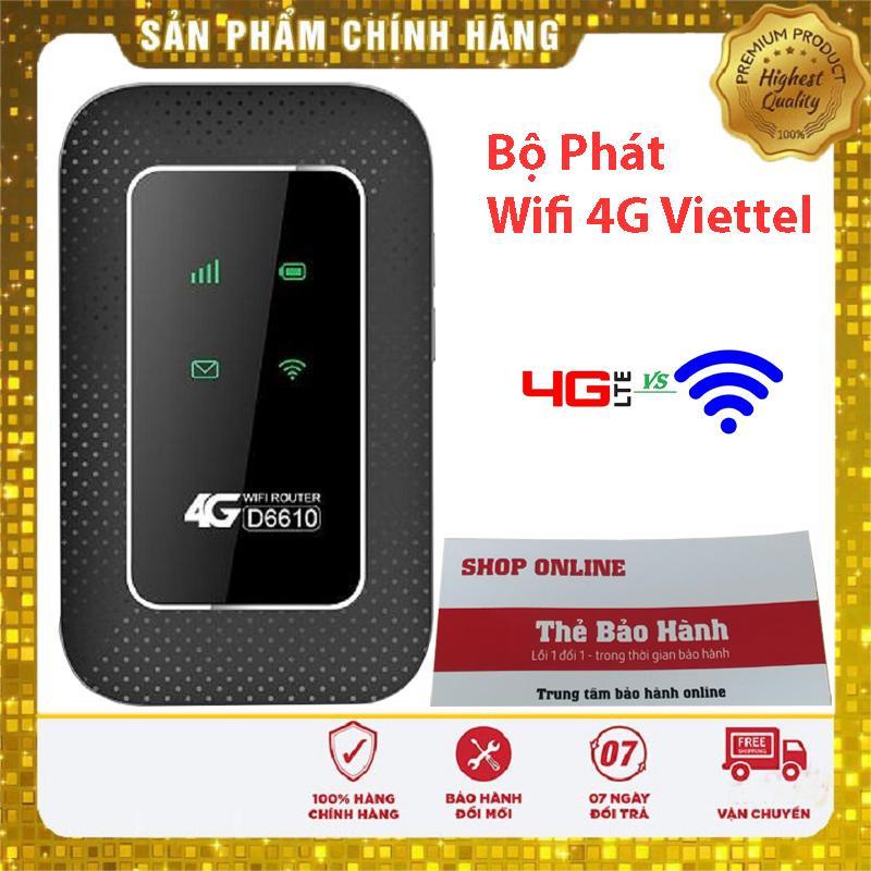 Bộ phát wifi 4G- Thiết bị wifi Router 4G VIETTEL D6610  chính hãng viettel  cực chất