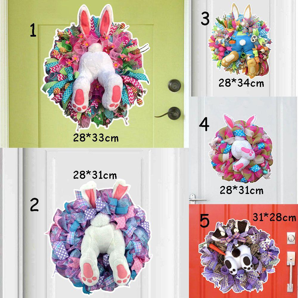 CONOPERY Miếng Dán Tường Trang Trí Hình Thỏ Phục Sinh Bằng PVC