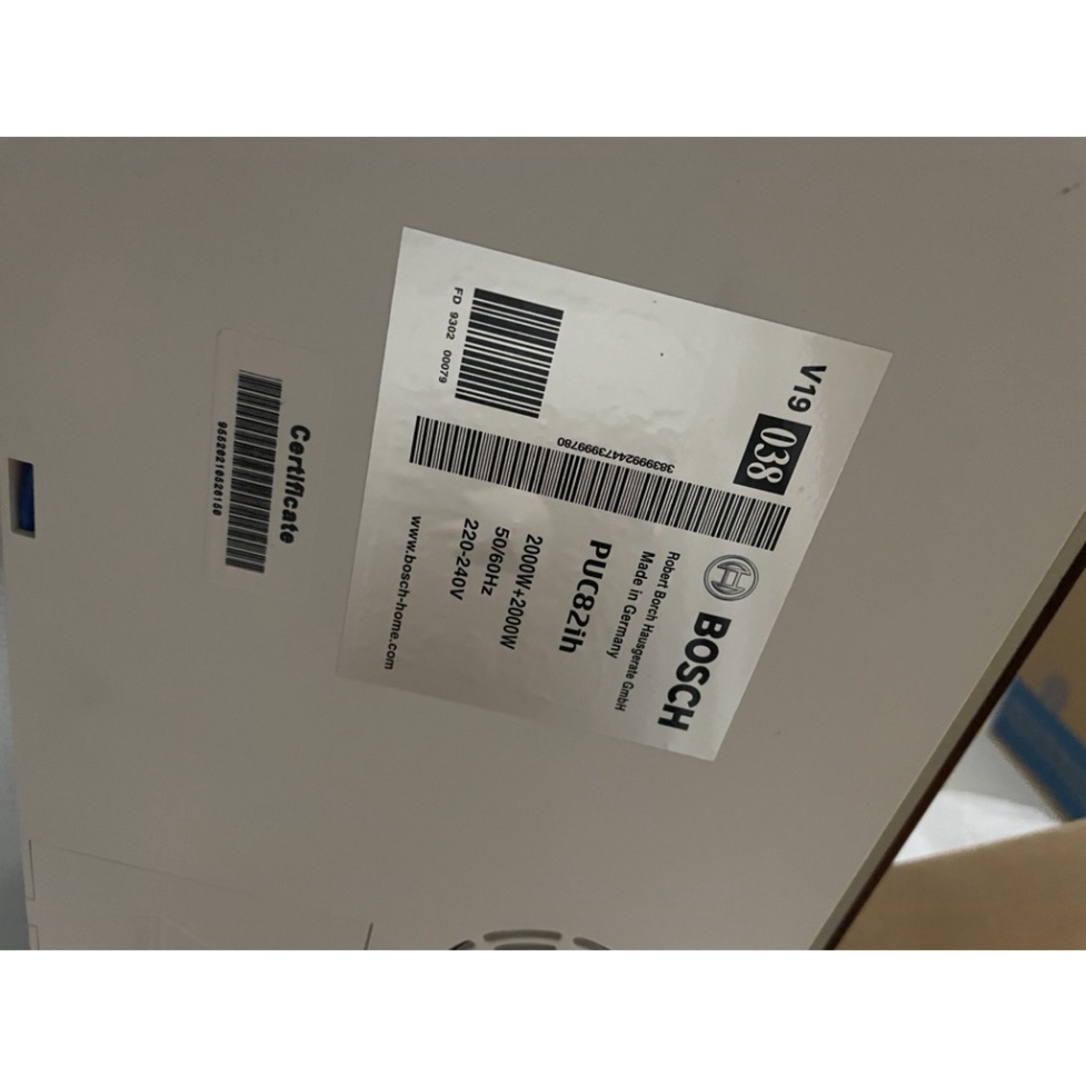 BẾP TỪ ĐÔI BOSCH PUC821ih 4000W Hàng chính hãng