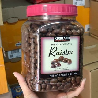 Chocolate sữa Kirkland nho khô