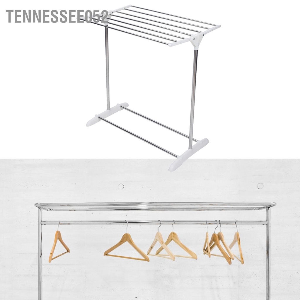 [Hàng Sẵn] Giá phơi quần áo - Thanh treo khăn bằng thép không gỉ gấp gọn cho ban công nhà【Tennessee052】