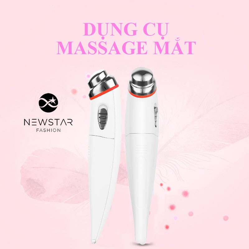 Bút massage mắt điện tử giảm bọng mắt & nếp nhăn, Máy massage đánh tan quần thâm mắt bọng mắt mụn quanh mắt