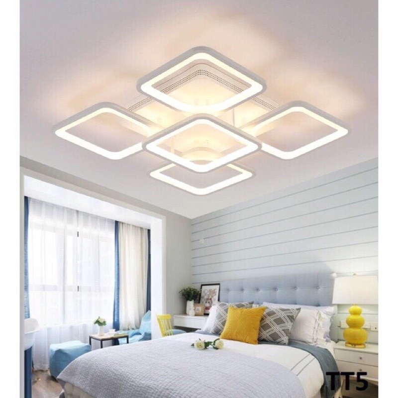 ĐÈN ỐP TRẦN TRANG TRÍ VUÔNG 5-8 Cánh Hàng Chuẩn