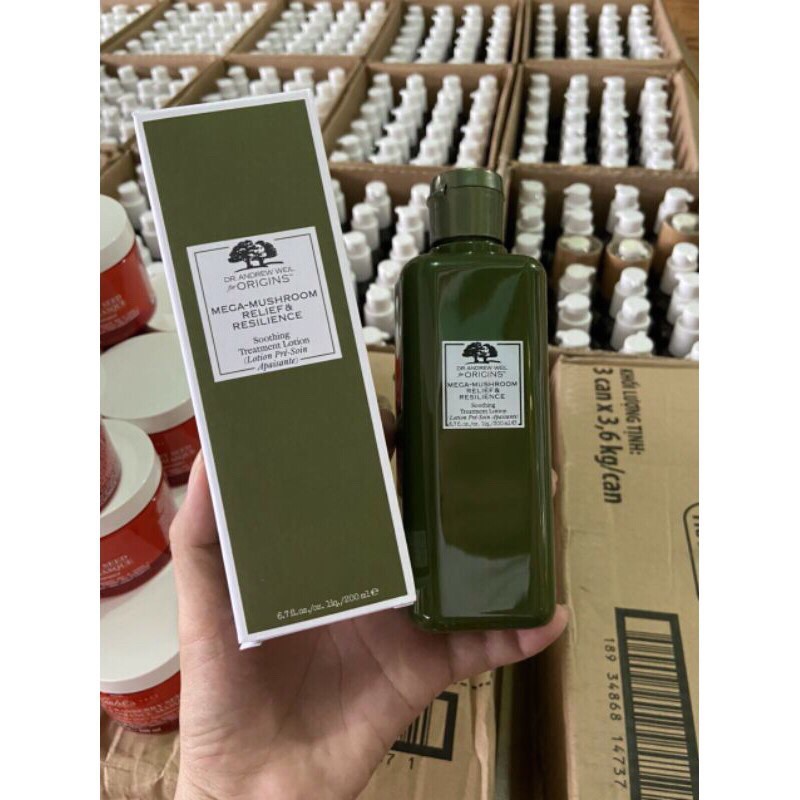 Toner nấm cho da nhạy cảm Origins mega mushroom skin relief soothing treatment lotion | BigBuy360 - bigbuy360.vn