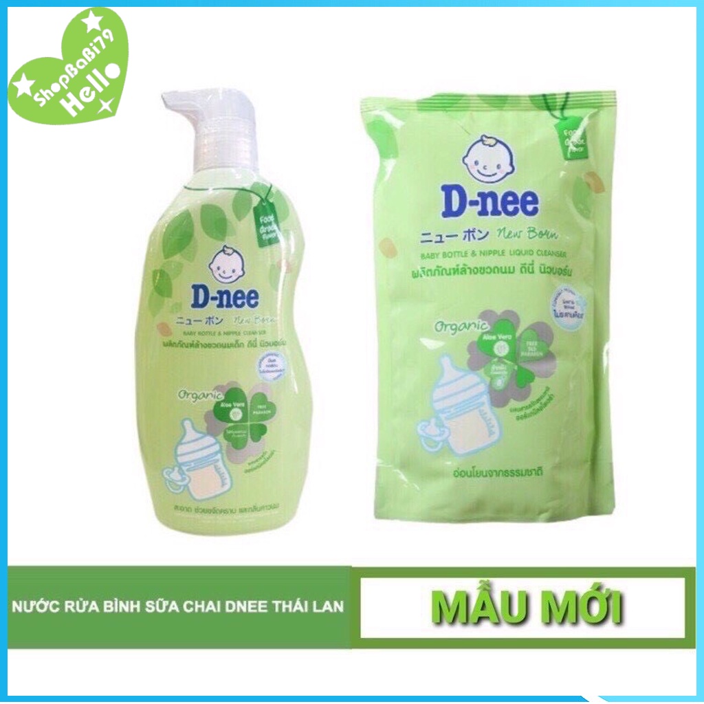 Nước rửa bình sữa Dnee Thái Lan mẫu mới nhất