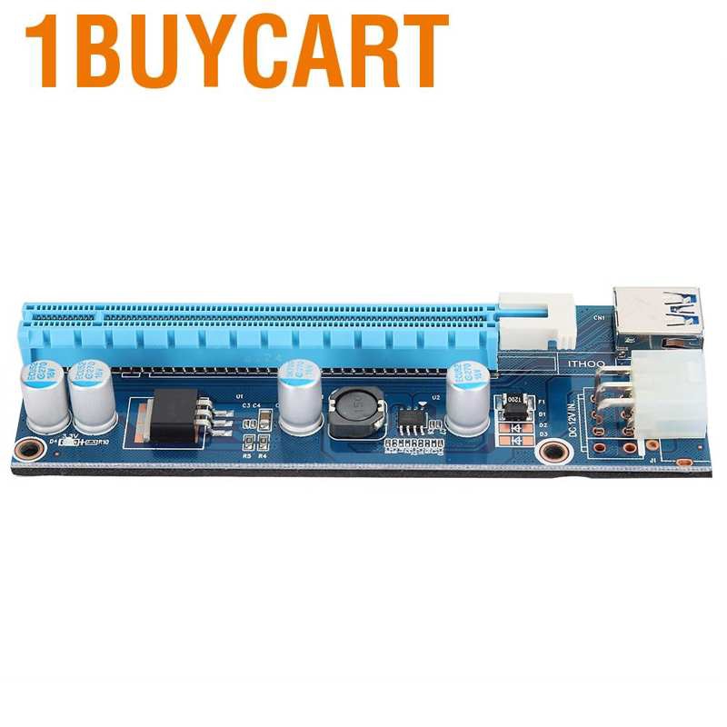 Card Mở Rộng Pci-E Sang 16x 6pin 12v Dc-Dc Cho Btc Mini