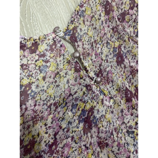 Đầm voan tơ hoa nhí - secondhand