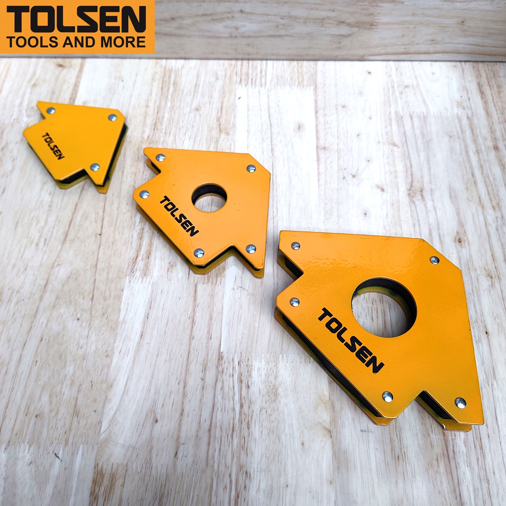 Ke góc nam châm TOLSEN 44910/44911/44912 giúp cố định khung sắt