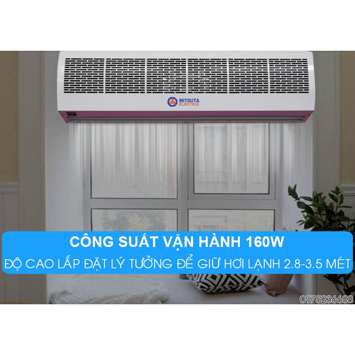 Quạt cắt gió điều hòa có điều khiển Mitsuta FM-1212S-K