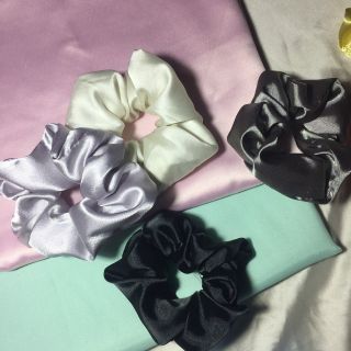 Giá sỉ - Cột tóc vải Scrunchies lụa tơ cao cấp ( ảnh tự chụp)