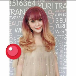 Tóc giả cao cấp yuri nguyên đầu omber - kèm mẫu thật shop tự chụp