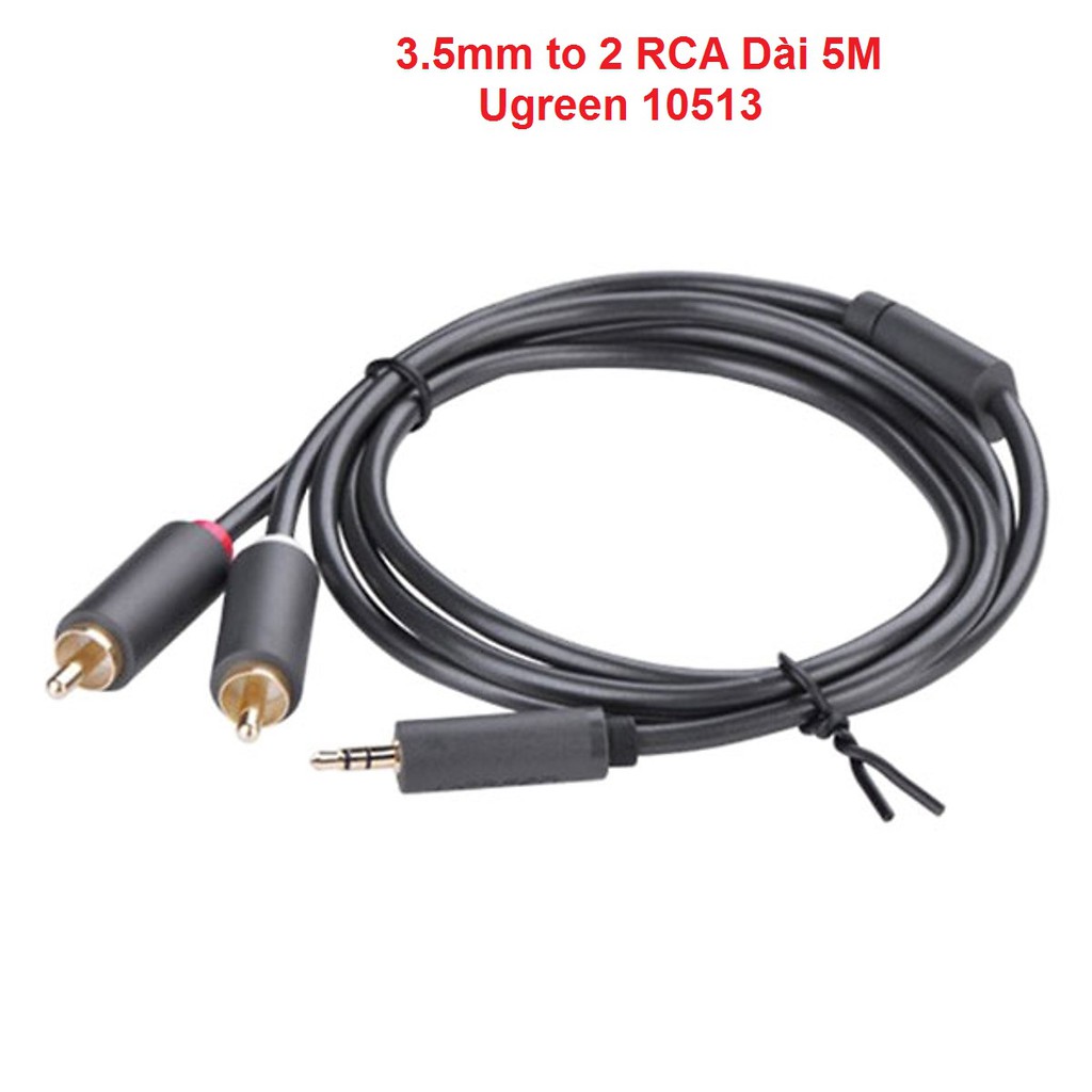 Cáp Audio 3.5mm to 2 RCA Dài 5M Ugreen 10513