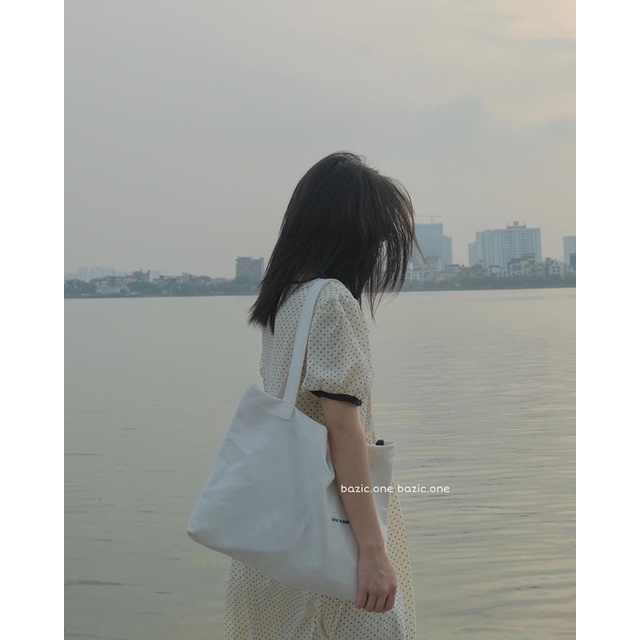 Váy babydoll dài Chấm Bi nhí, váy babydoll dài Hàn Quốc Bazic one