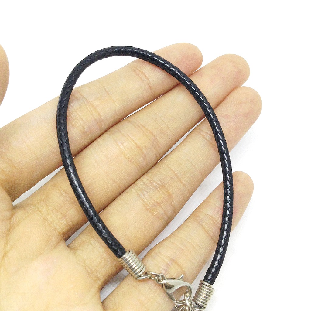Vòng dây da 2.5mm/3mm/3.5mm 15cm - 17cm - Vòng đeo tay nam nữ đơn giản handmade