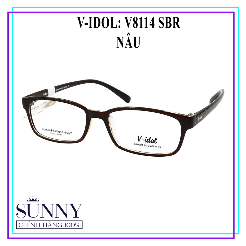 V8114 gọng kính V-idol chính hãng, thiết kế dễ đeo bảo vệ mắt
