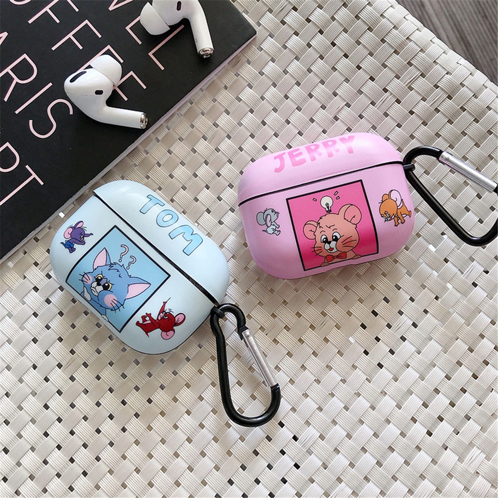 Vỏ Bảo Vệ Hộp Đựng Tai Nghe Airpods Hình Tom Và Jerry Đáng Yêu