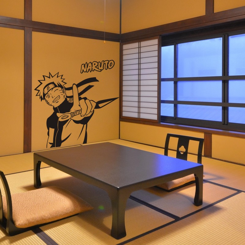 Miếng Dán Tường Vinyl Hình NARUTO Uzumaki
