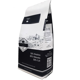 Cà phê kết hợp Arabica, Robusta và Culi - Cafe rang xay nguyên chất rang mộc 500g