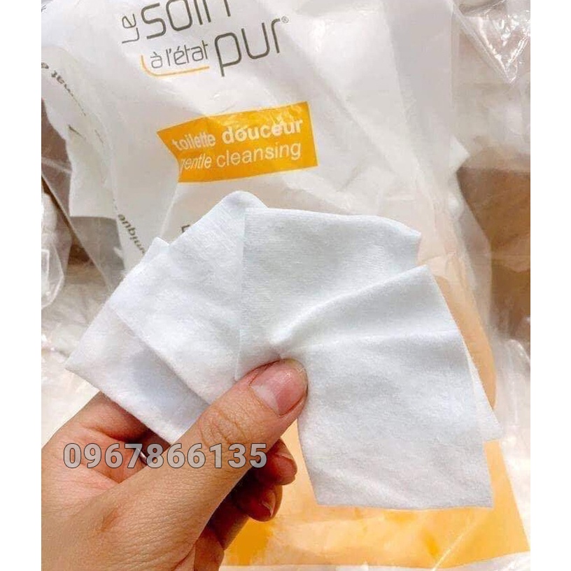 600 Miếng Bông Tẩy Trang Pháp TETRA Le Soin Laretat Pur 100% Cotton Tự Nhiên