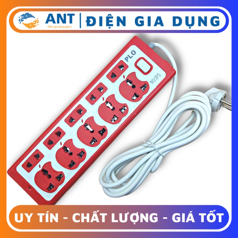 Ổ cắm điện hình trái táo 10 lỗ / dây 5m NO-IP5