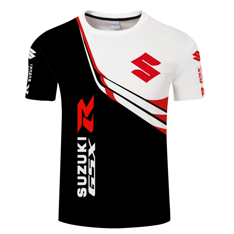 Áo Thun Ngắn Tay In Logo Xe Hơi SUZUKI 3D Cá Tính Cho Nam