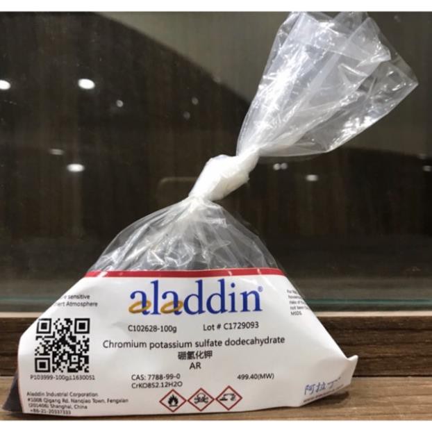 Phèn Crom KCr(SO4)2 túi 50g làm tinh thể tím KCrSO4