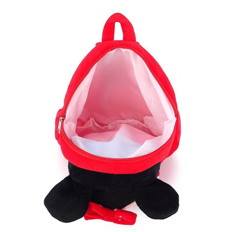 Balo cho bé trai - gái mầm non hoạt hình , ba lô trẻ em mẫu giáo động vật chất nhung mịn siêu ngộ nghĩnh.