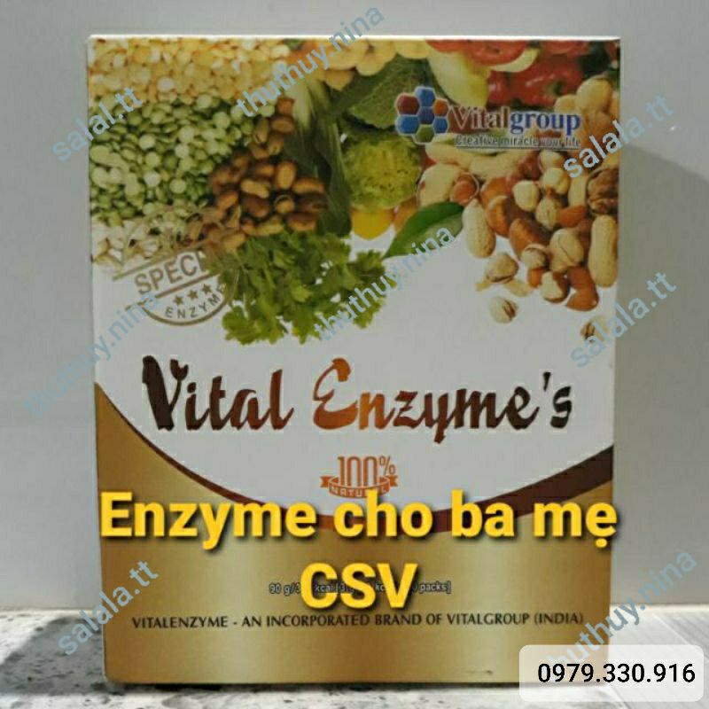Enzyme Vital cho ba mẹ Cửa Sổ Vàng (1 hộp) tặng kèm 1 Thiệt Thanh Thảo