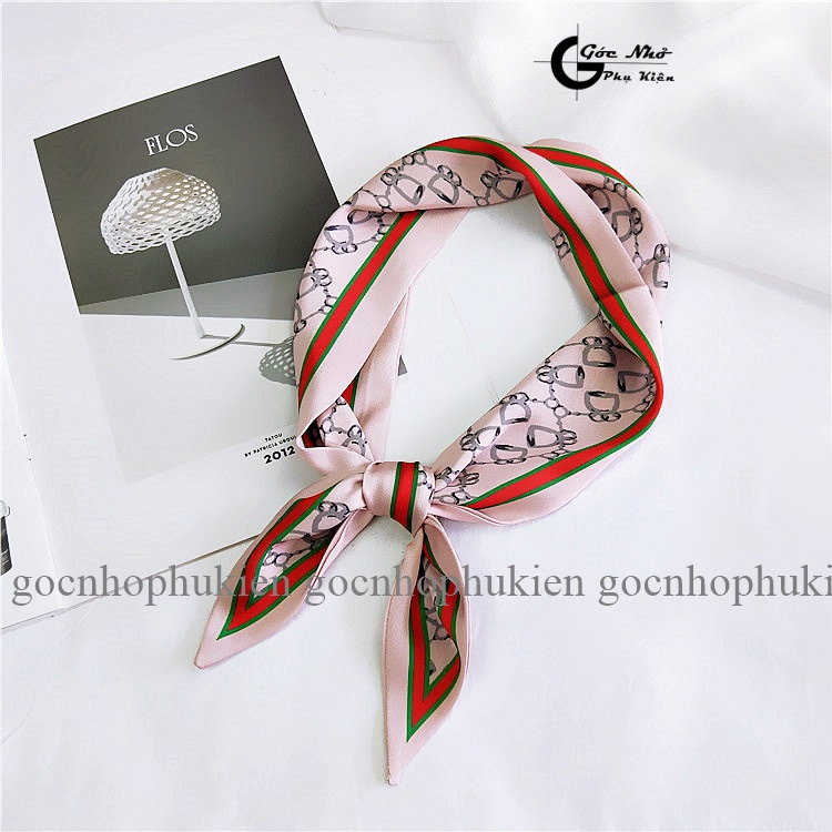 Khăn quàng cổ lụa dài, khăn turban lụa dài  cao cấp D86F