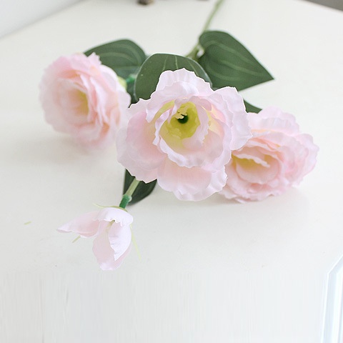 Bó Hoa 4 Bông Giả Eustoma Gradiflorus Lisianthus Trang Trí Nhà Cửa / Tiệc Cưới / Giáng Sinh