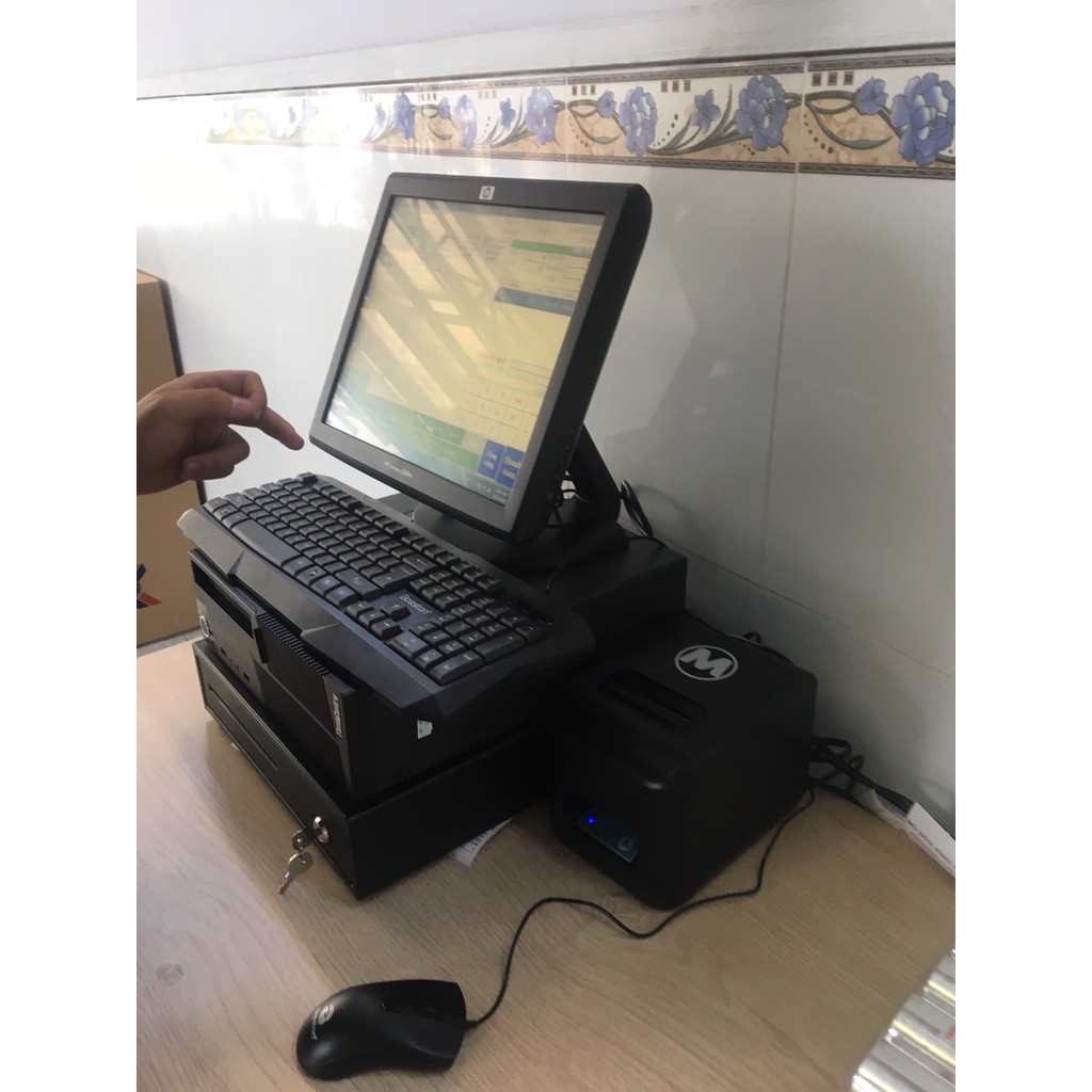 Màn hình cảm ứng dùng tính tiền trong các quán Cafe, Quán ăn, Siêu thị hay sử dụng hiệu OTEK 15 in, cảm ứng điểm nhạy | BigBuy360 - bigbuy360.vn