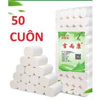 Giấy ăn/ giấy vệ sinh hàng chuyên dùng nội địa TQ, Giấy vệ sinh 1 bịch 50 cuộn(Hàng loại 1)