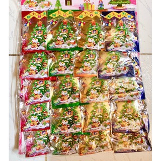 Set 20 bịch cây thông nở tuyết đồ chơi noel