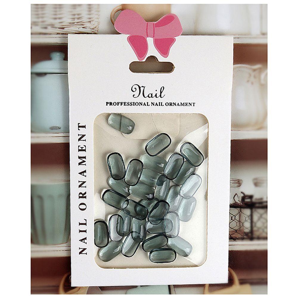 ღOKDEALSღ 30 Pcs/Pack|Transparent Nail Accessories Nail Art Charms Aurora DIY Crafts Red Grey 3D New Resin