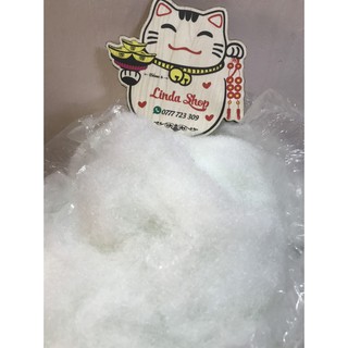 100G Gòn Tơi Nhồi Gối, Nhồi Thú Nhồi Bông, Làm Tuyết Giả Trang Trí Noel
