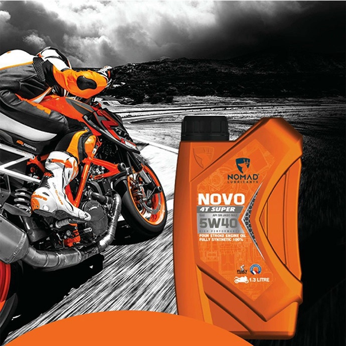 Nhớt Xe Máy Tổng Hợp Toàn Phần Cho Raider,Satria,Winner,Sonic,Exciter NOMAD 1.3L API SN- JASO MA2 5W40 NK DUBAI MS3745