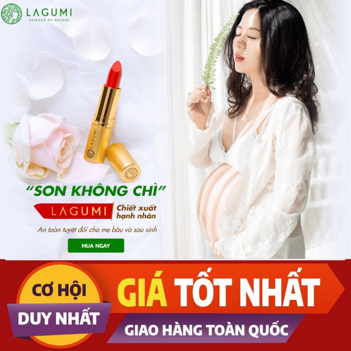 Son hạnh nhân Lagumi chính hãng, không chì dành cho mẹ bầu