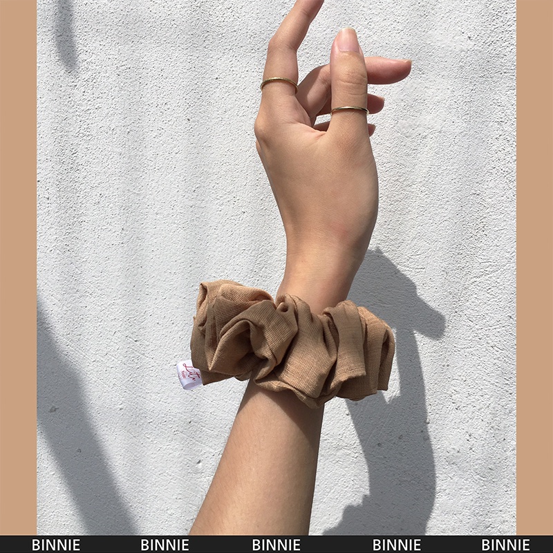 BINNIE - Dây chun buộc tóc Linen Scrunchies Handmade