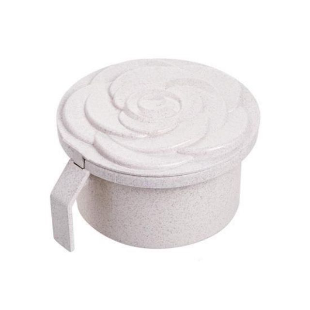 Hộp Đựng Gia Vị Lúa Mạch 4 Ngăn Hình Hoa Hồng