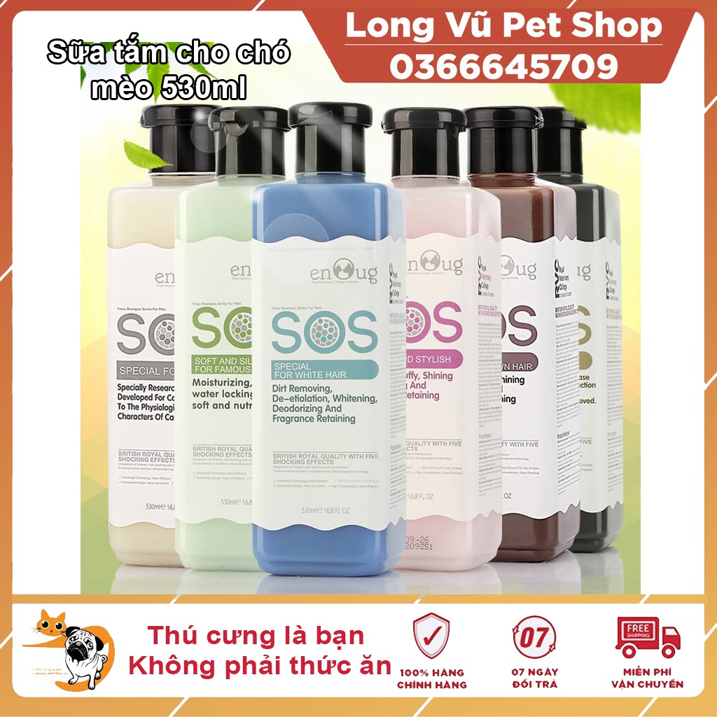 [CHÍNH HÃNG] Sữa tắm chó mèo SOS 530ml